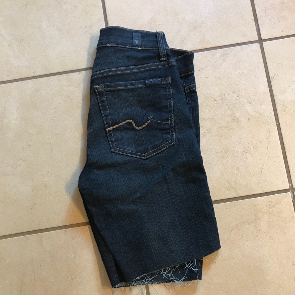 Seven for all mankind cut off denim shorts